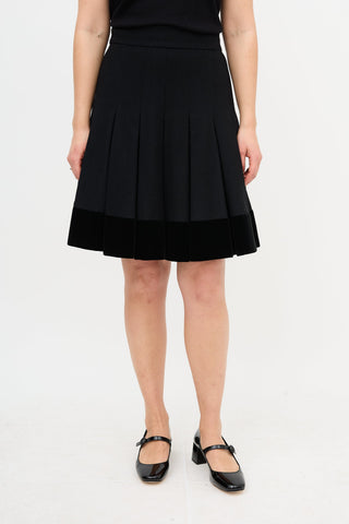 Chanel Pre-Fall 2014 Wool Pleated Skirt