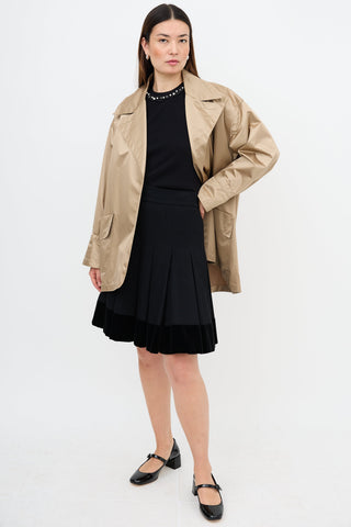 Chanel Pre-Fall 2014 Wool Pleated Skirt