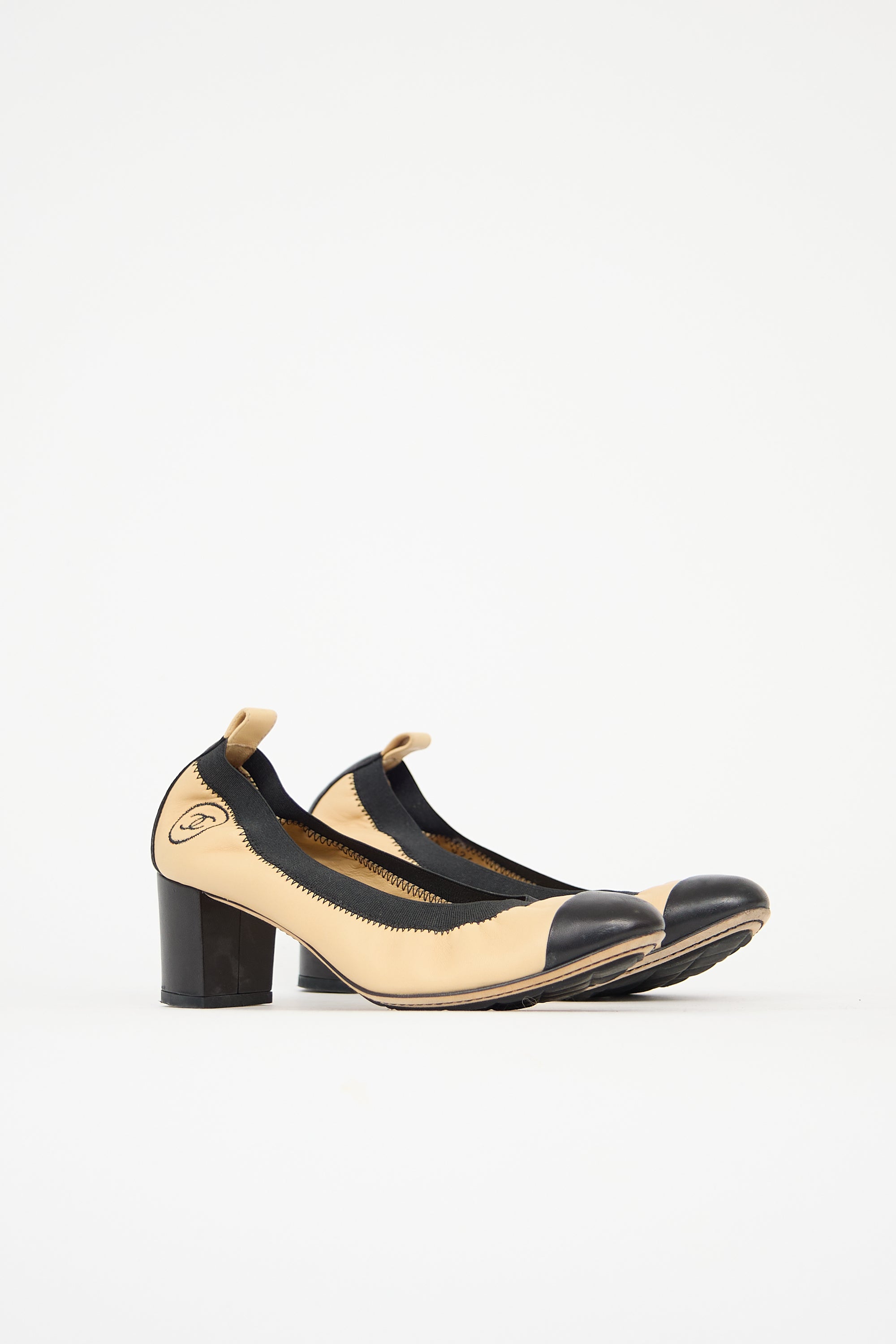 Chanel Leather CC Pump