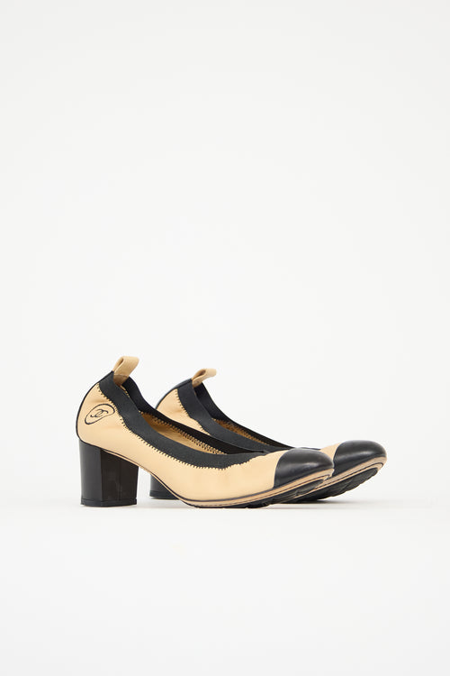 Chanel Leather CC Pump