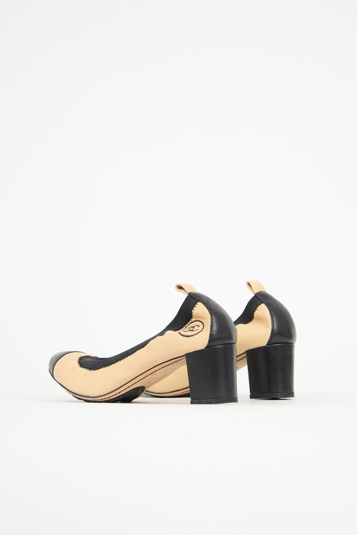 Chanel Leather CC Pump