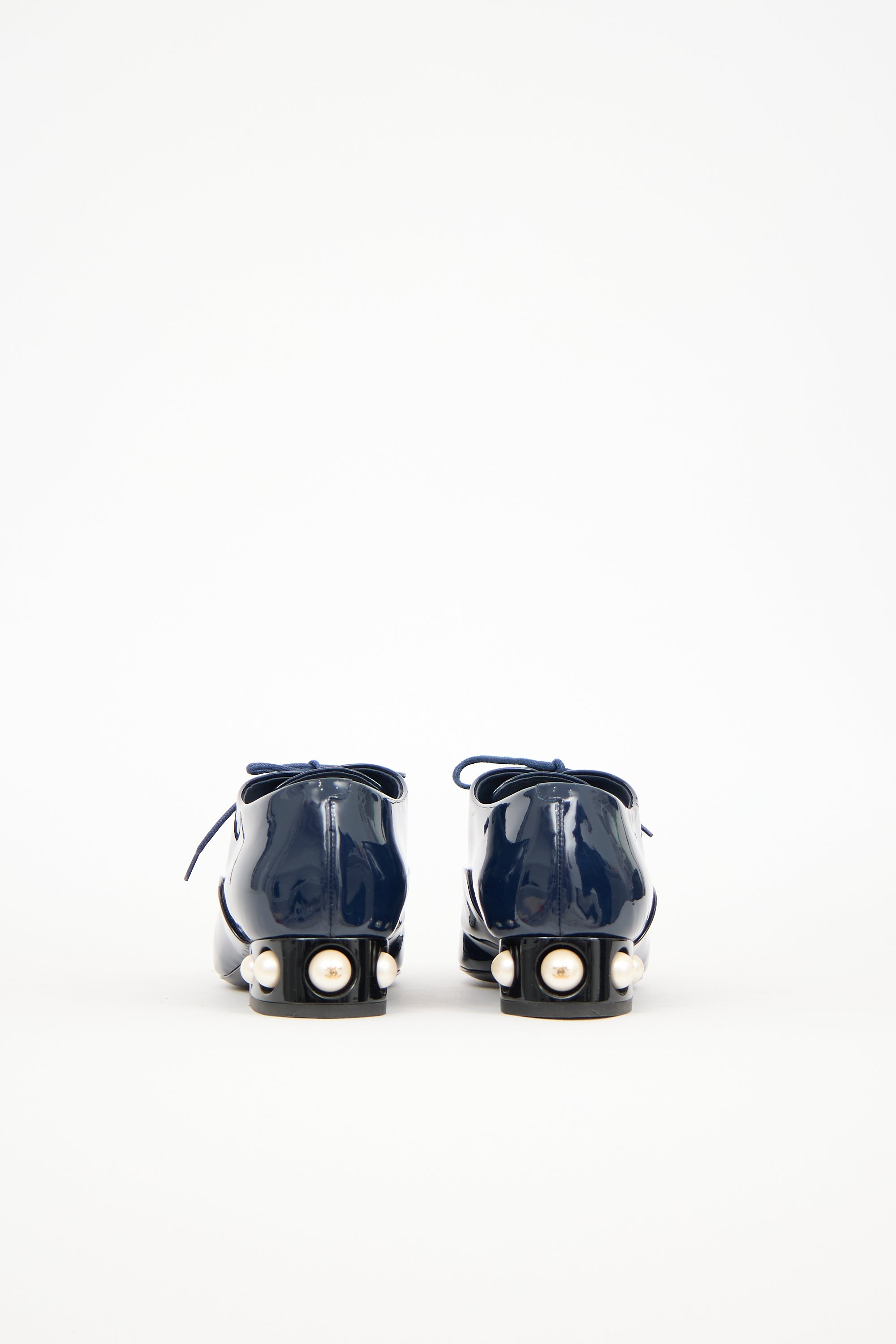 Chanel Patent CC Pearl Oxford
