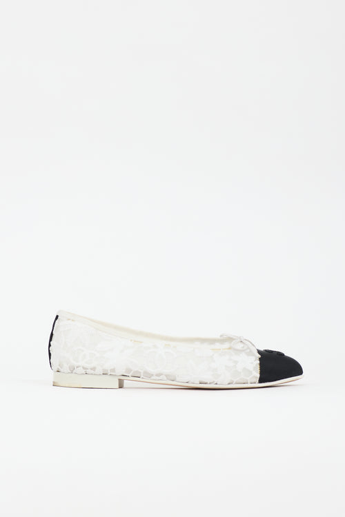 Chanel Lace CC Ballet Flat
