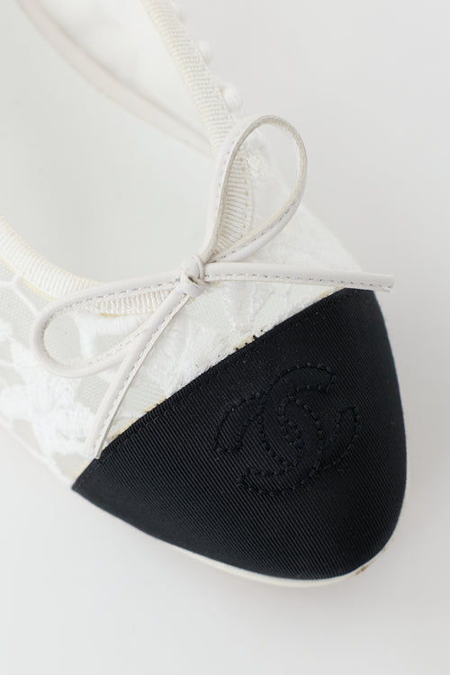 Chanel Lace CC Ballet Flat