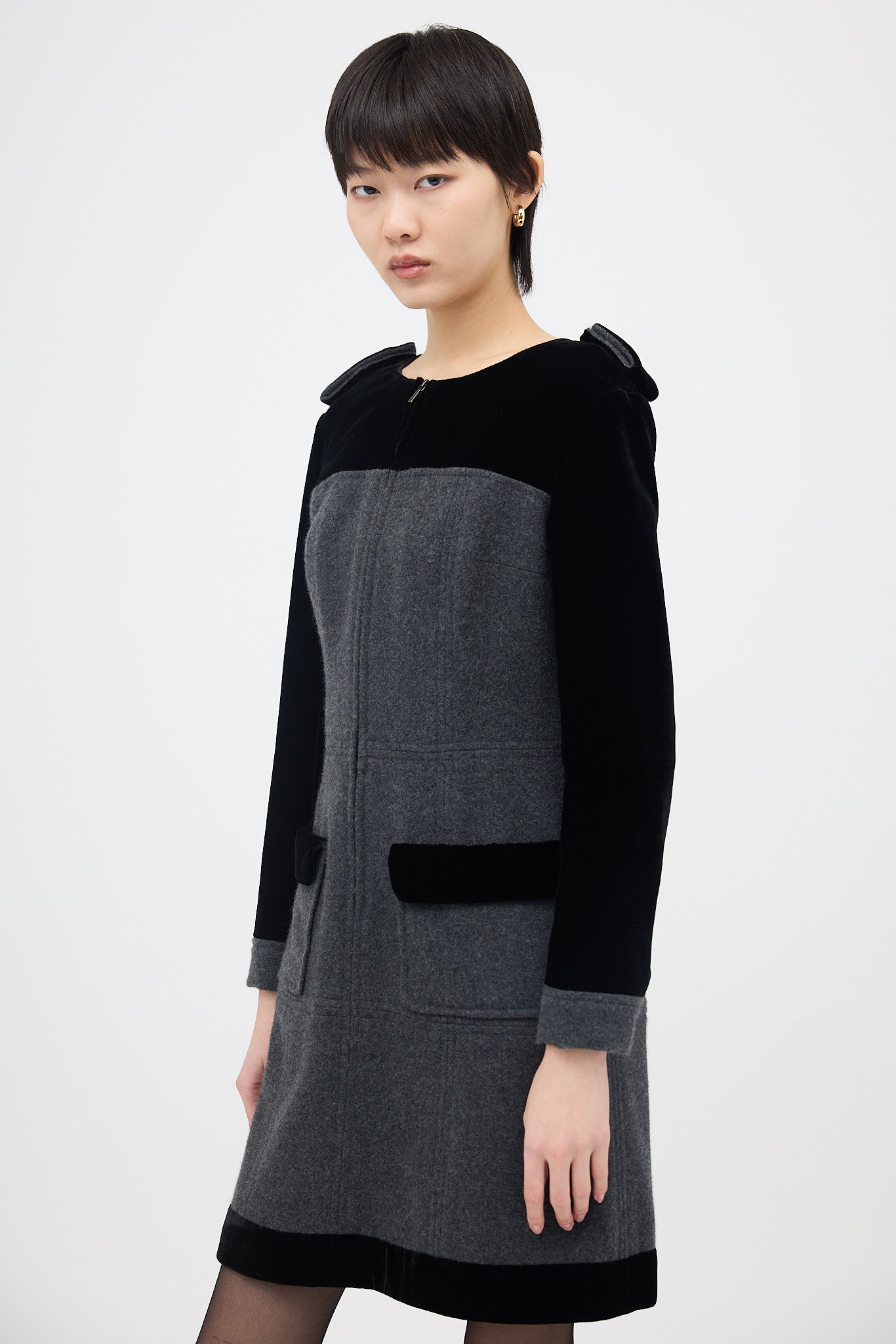 Chanel Velvet & Cashmere Dress