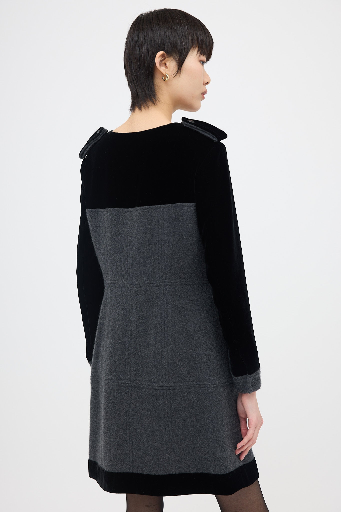Chanel Velvet & Cashmere Dress