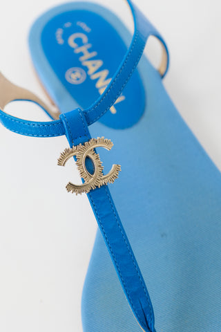 Chanel Satin CC Sandal