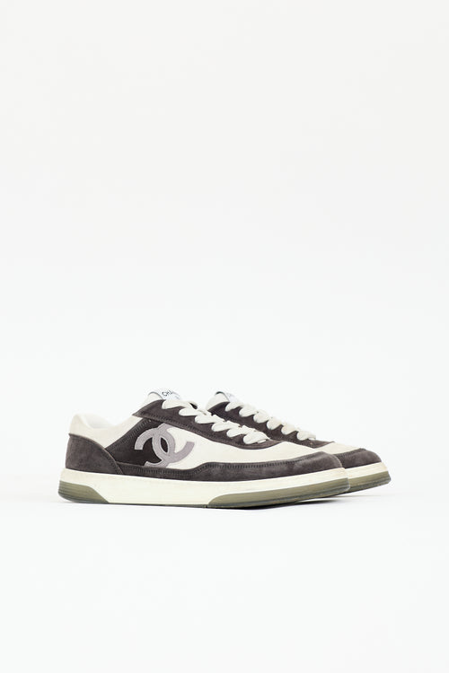 Chanel Suede CC Sneaker