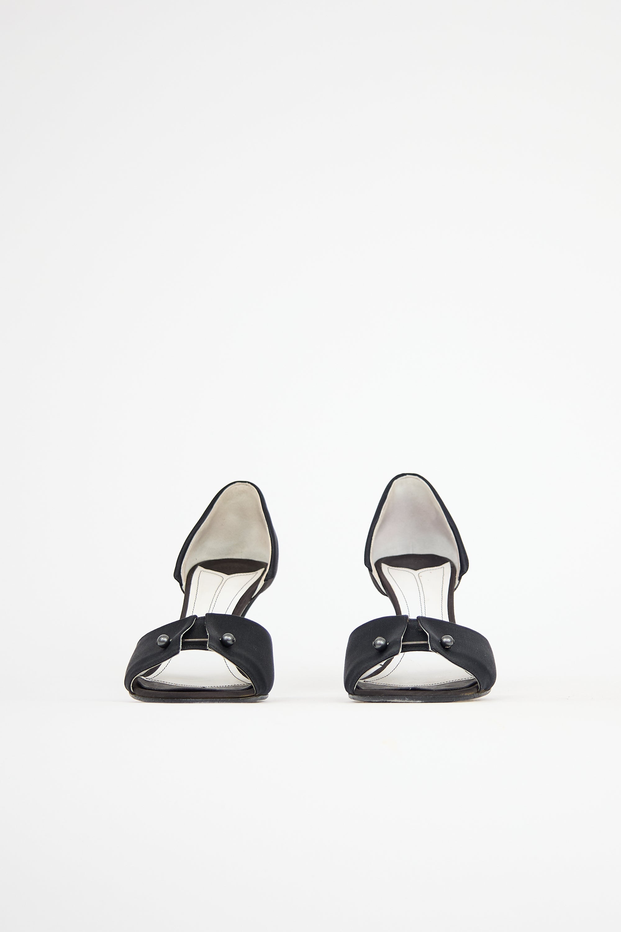 Chanel Satin Peep Toe Heel
