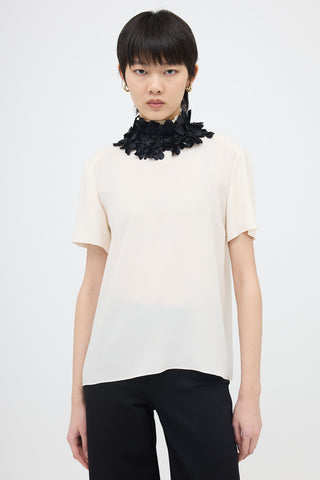 Chanel Silk Embellished Top