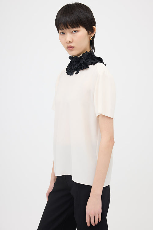 Chanel Silk Embellished Top