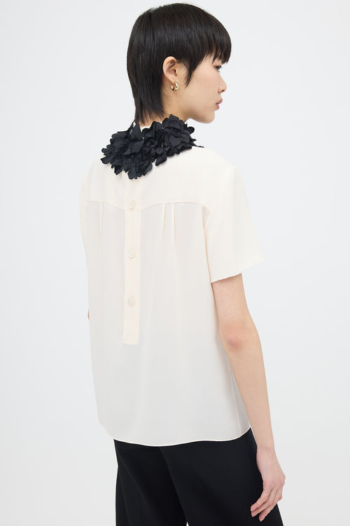 Chanel Silk Embellished Top