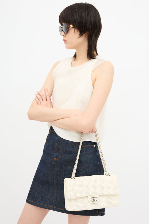 Chanel Perforated Leather East West Bag