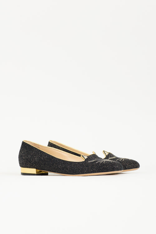 Charlotte Olympia Texture Flat