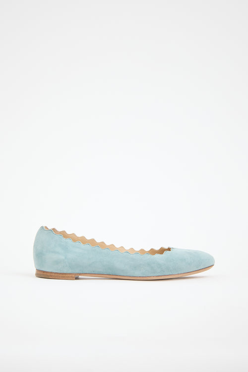 Chloé Suede Lauren Flat