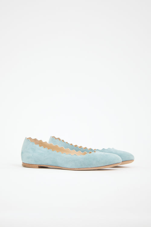 Chloé Suede Lauren Flat
