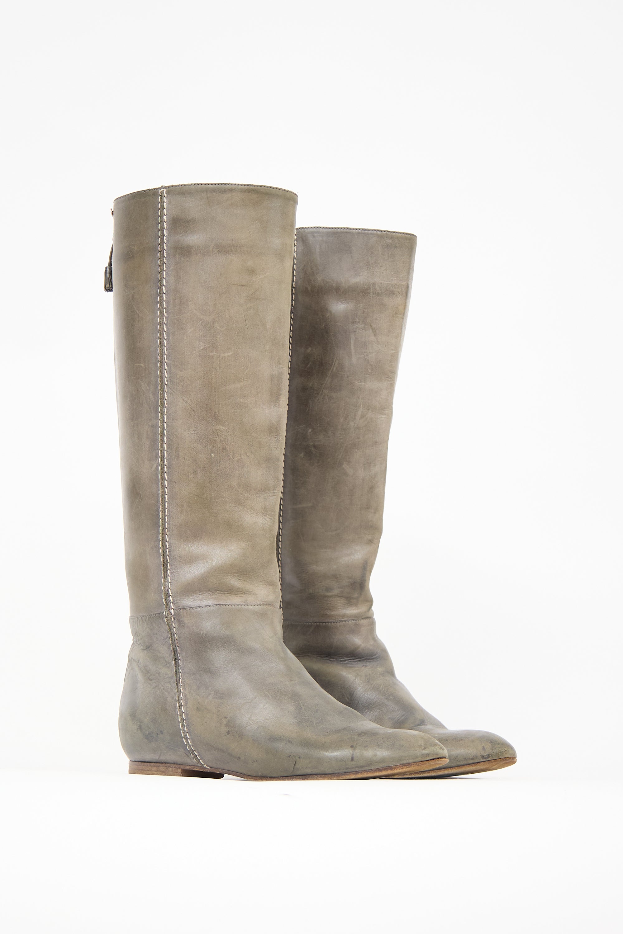 Chloé Leather Flat Boot