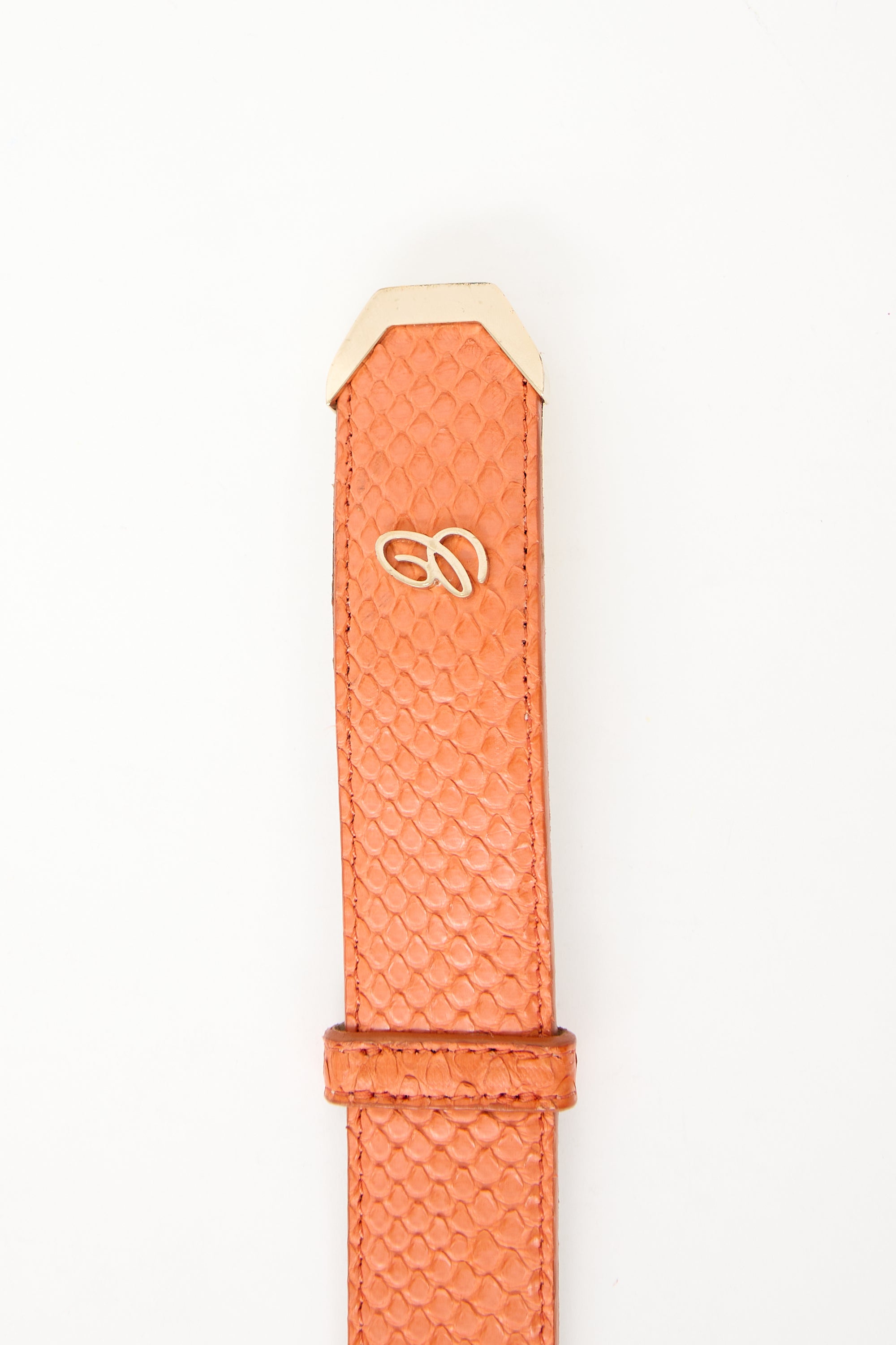 Chloé Textured Logo Belt