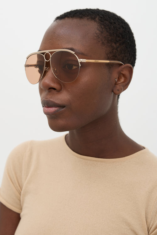 Chloé CE152S Aviator Sunglasses