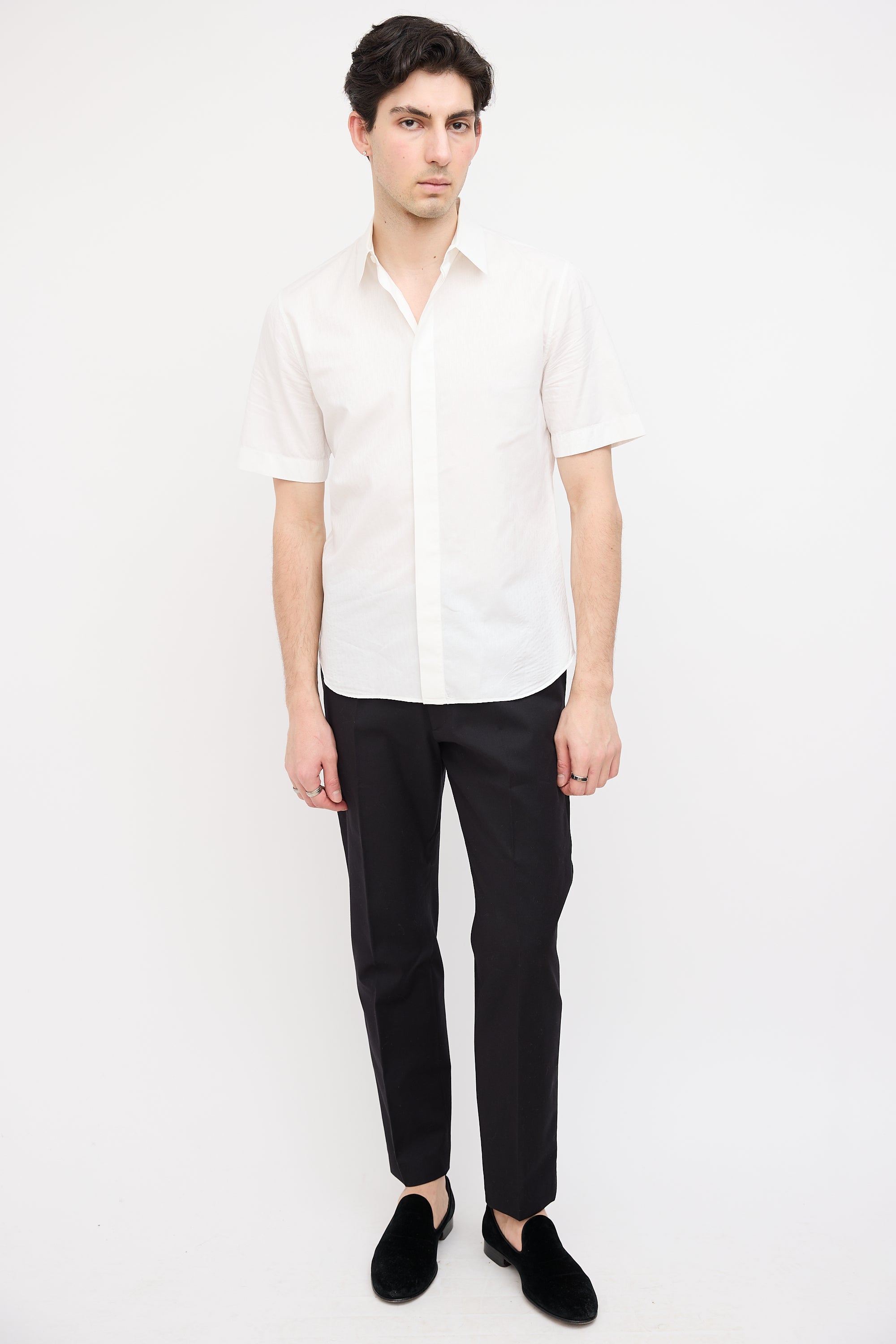 Dior White Oblique Monogram Shirt