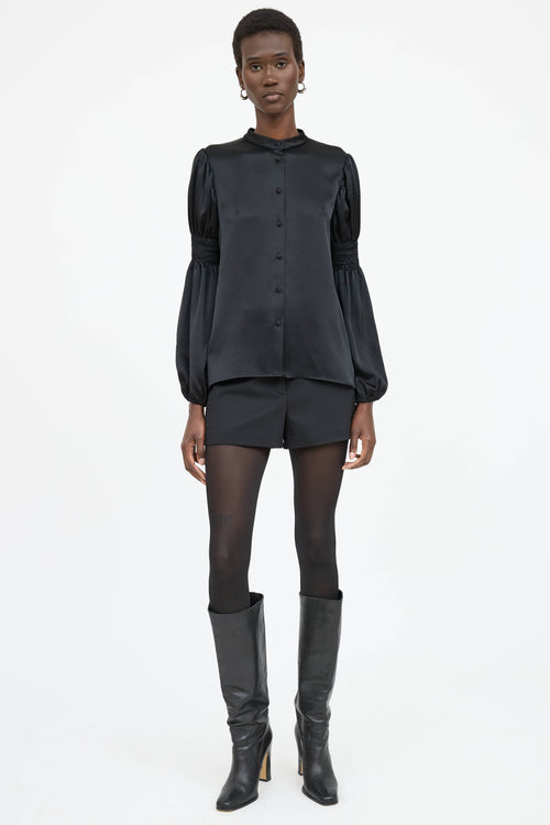 CO Satin Button Up Shirt