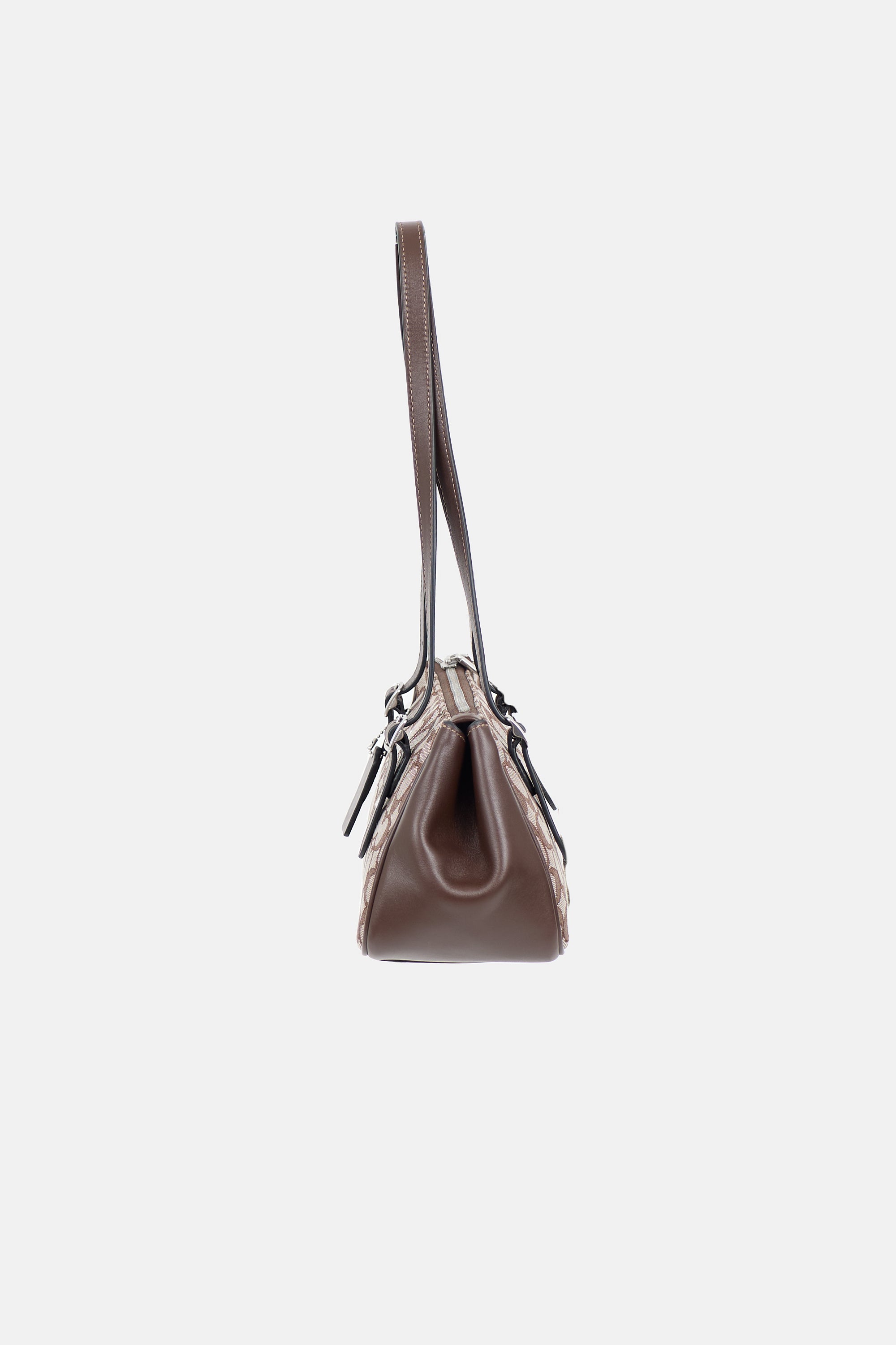 Coach Leather & Monogram Canvas Asher Bag