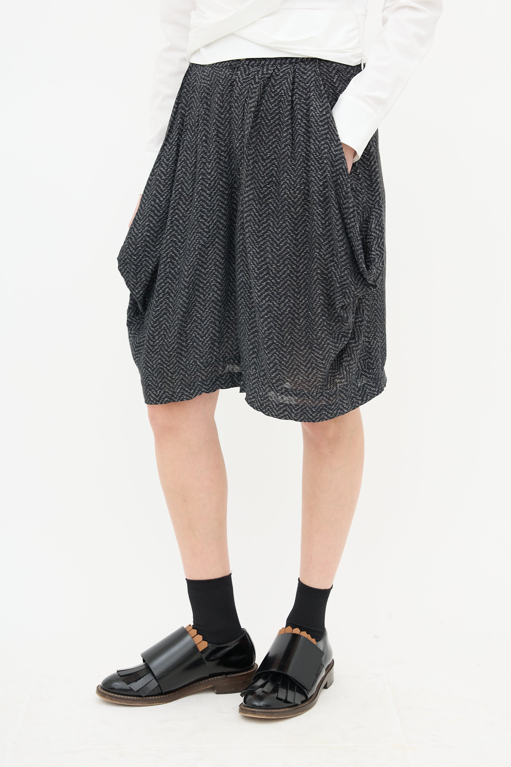 Comme des Garçons Mid Length Chevron Shorts