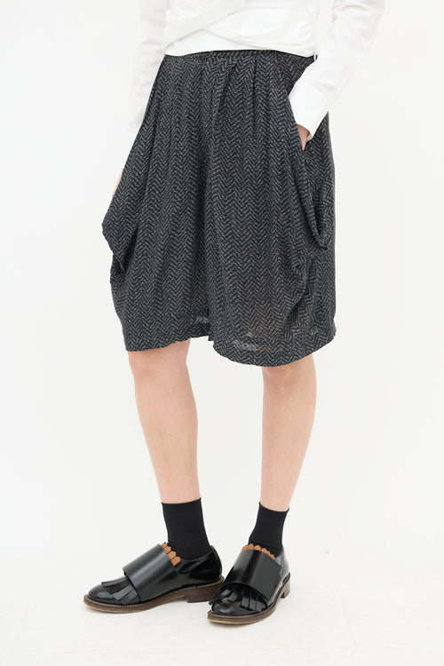 Comme des Garçons Mid Length Chevron Shorts