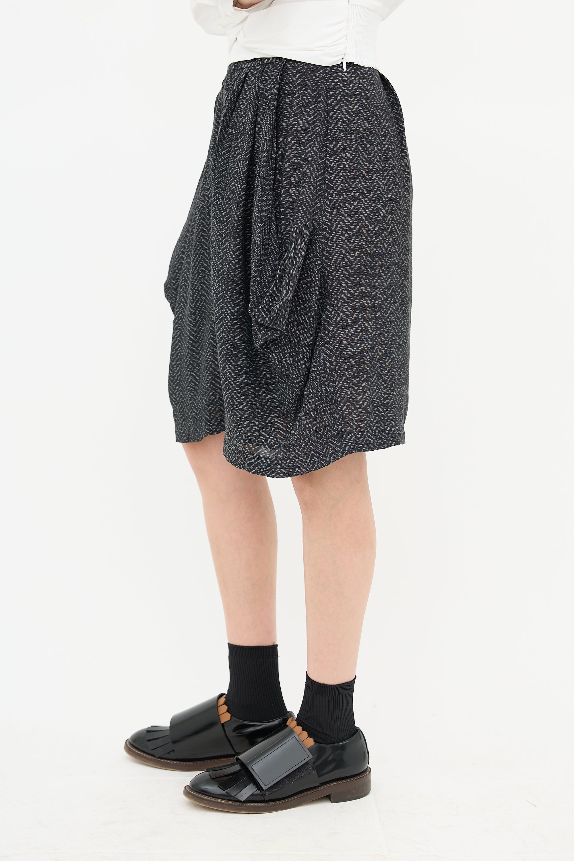 Comme des Garçons Mid Length Chevron Shorts