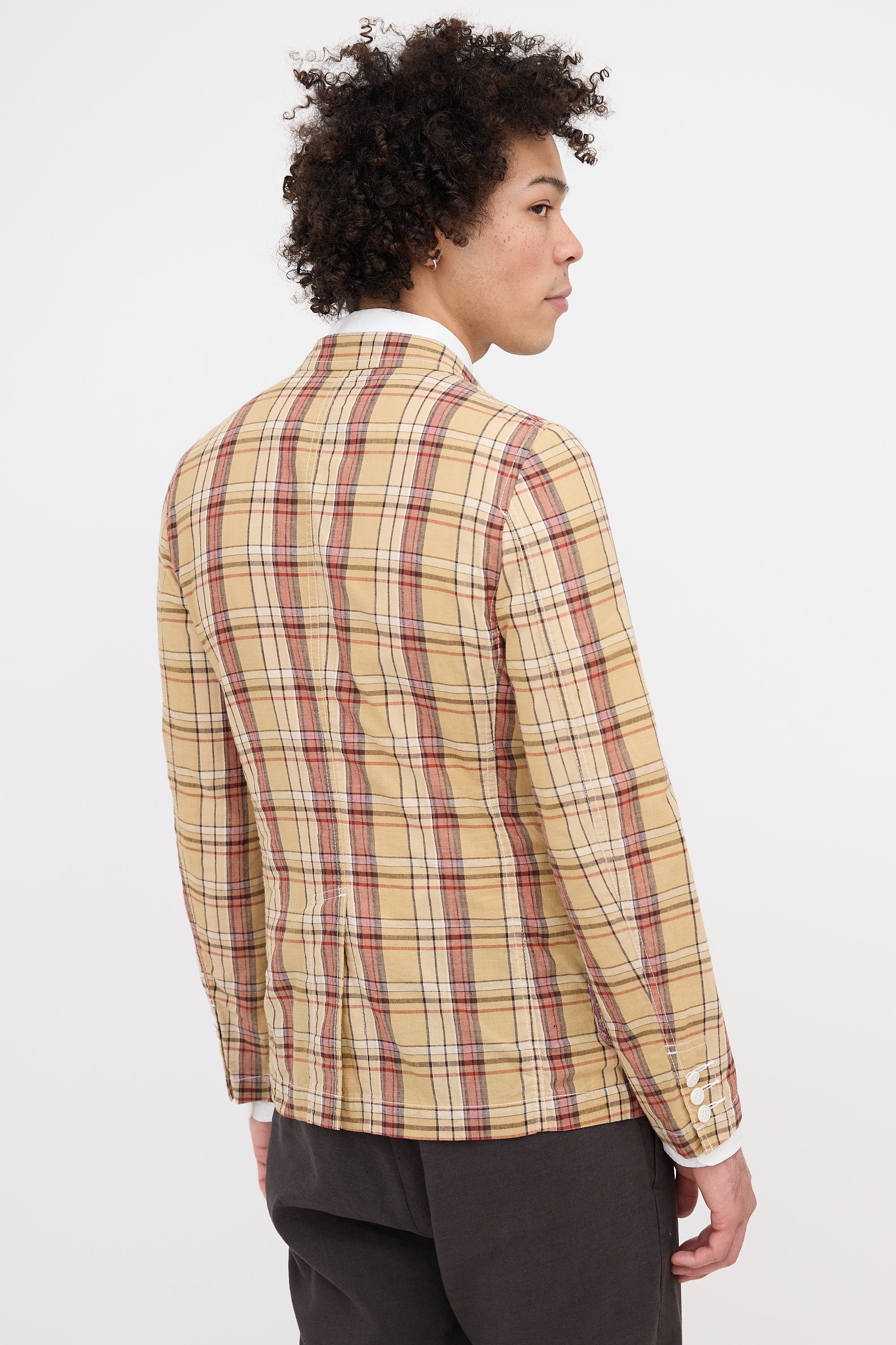 Comme des Garçons Homme Plus Plaid Patchwork Blazer