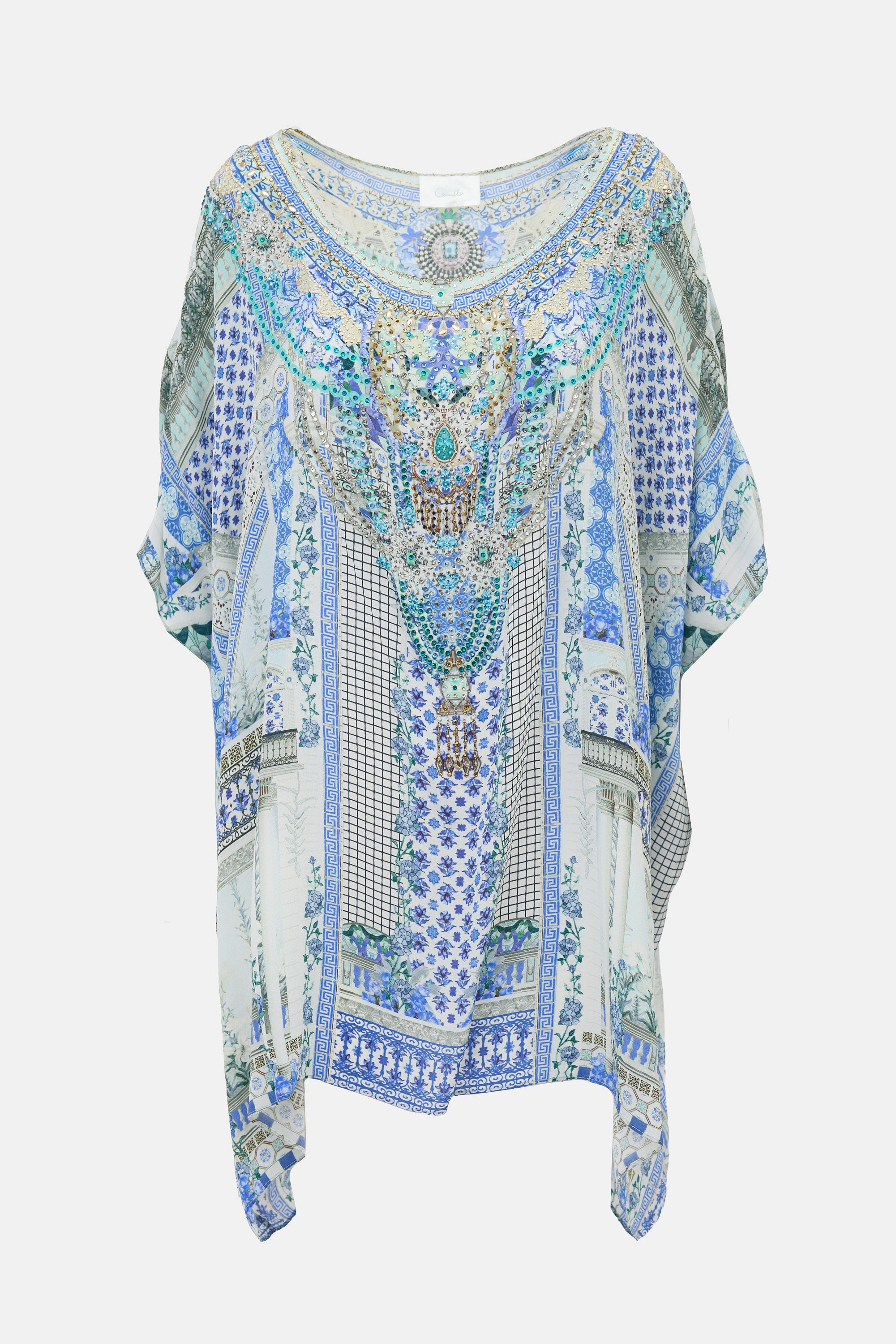 Camilla Silk Printed Tunic Top