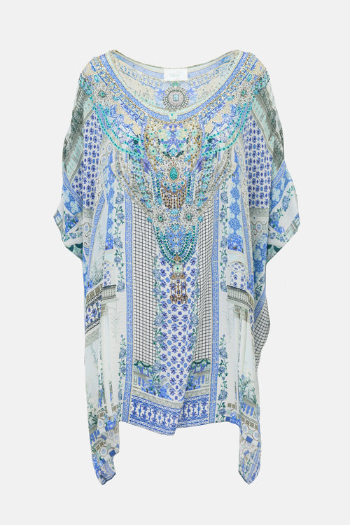 Camilla Silk Printed Tunic Top