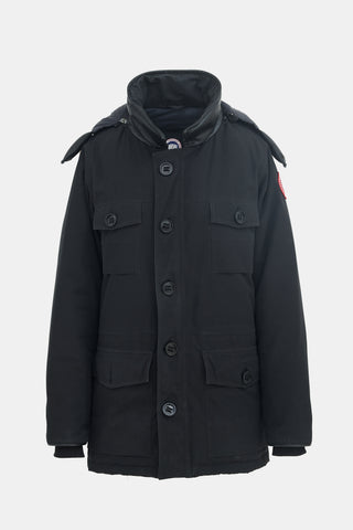 Canada Goose Down Leather Trimmed Banff Parka