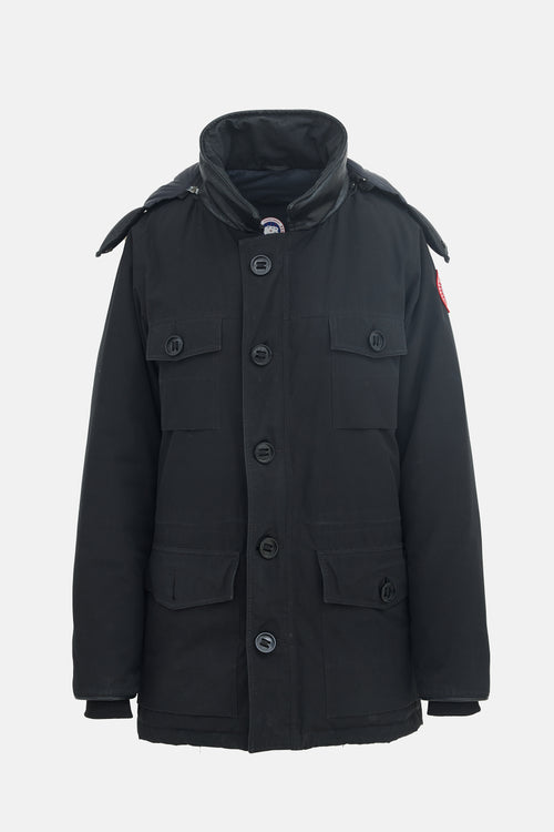 Canada Goose Down Leather Trimmed Banff Parka