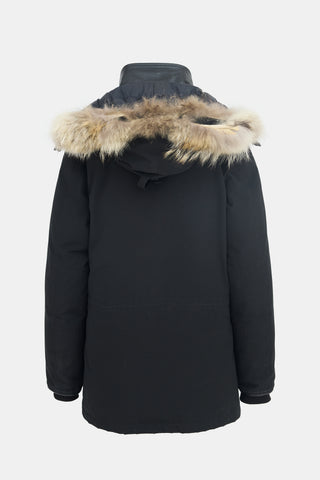 Canada Goose Down Leather Trimmed Banff Parka
