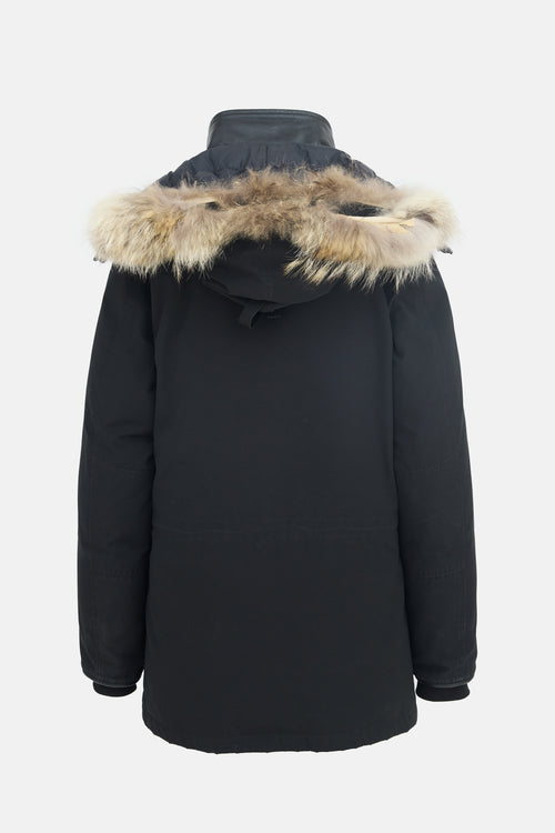 Canada Goose Down Leather Trimmed Banff Parka