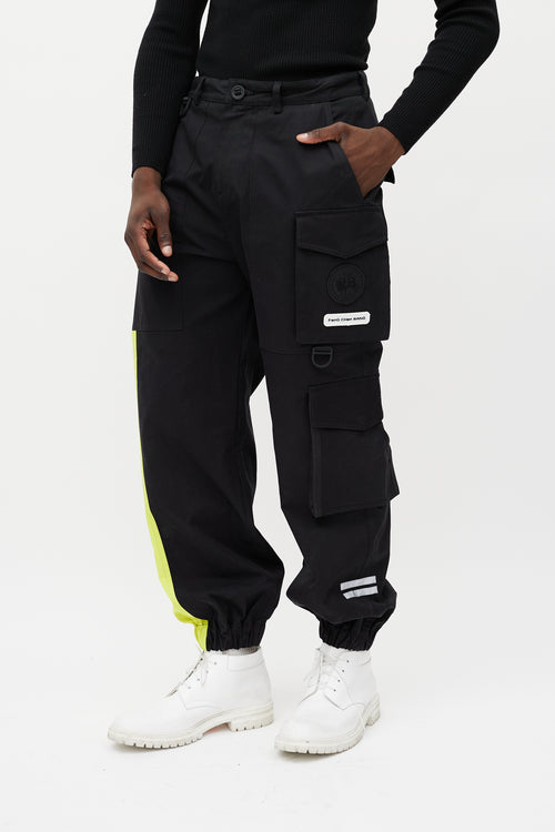 Canada Goose X Feng Chen Wang Black & Green Reflective Cargo Trouser