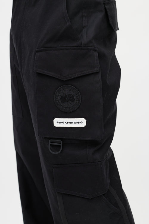 Canada Goose X Feng Chen Wang Black & Green Reflective Cargo Trouser