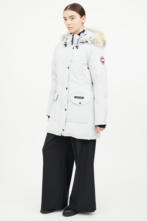Canada Goose Light Grey Trillium Heritage Parka Coat