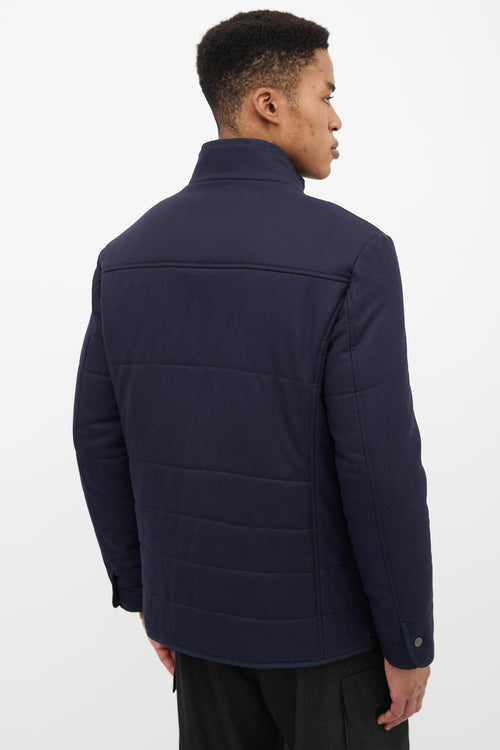 Canali Wool & Cashmere Quilted Jacket