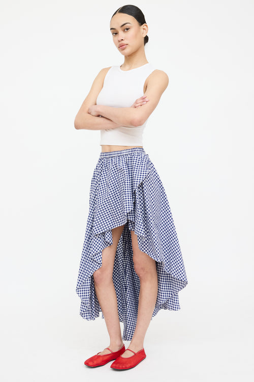 Caroline Constas Gingham Skirt