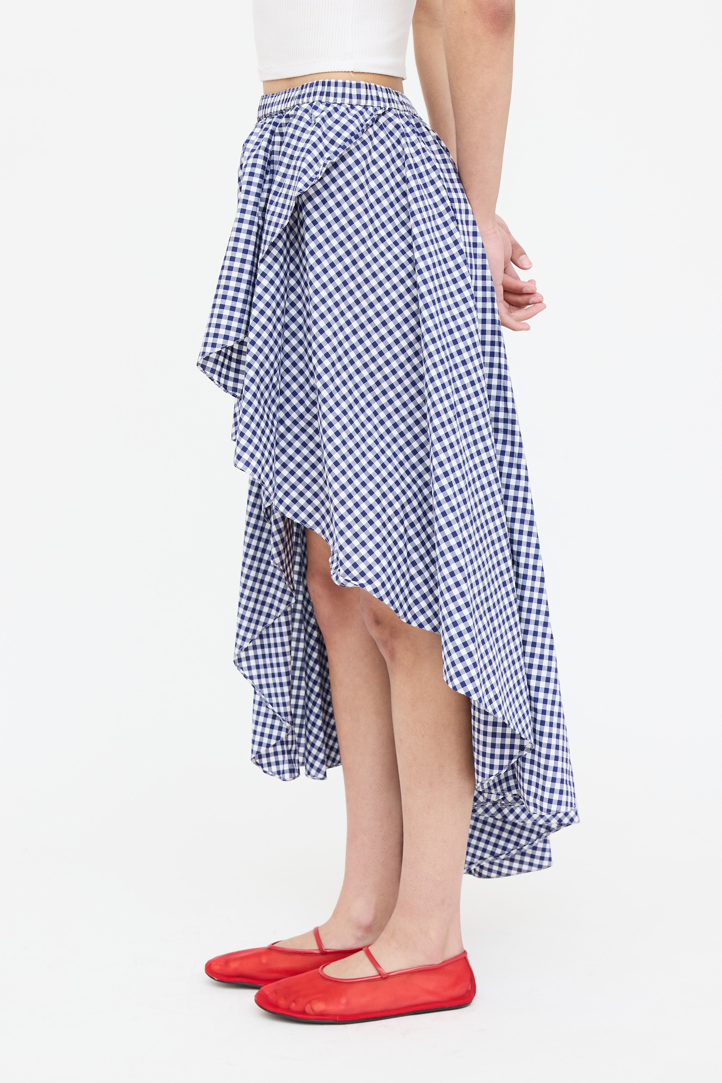 Caroline Constas Gingham Skirt