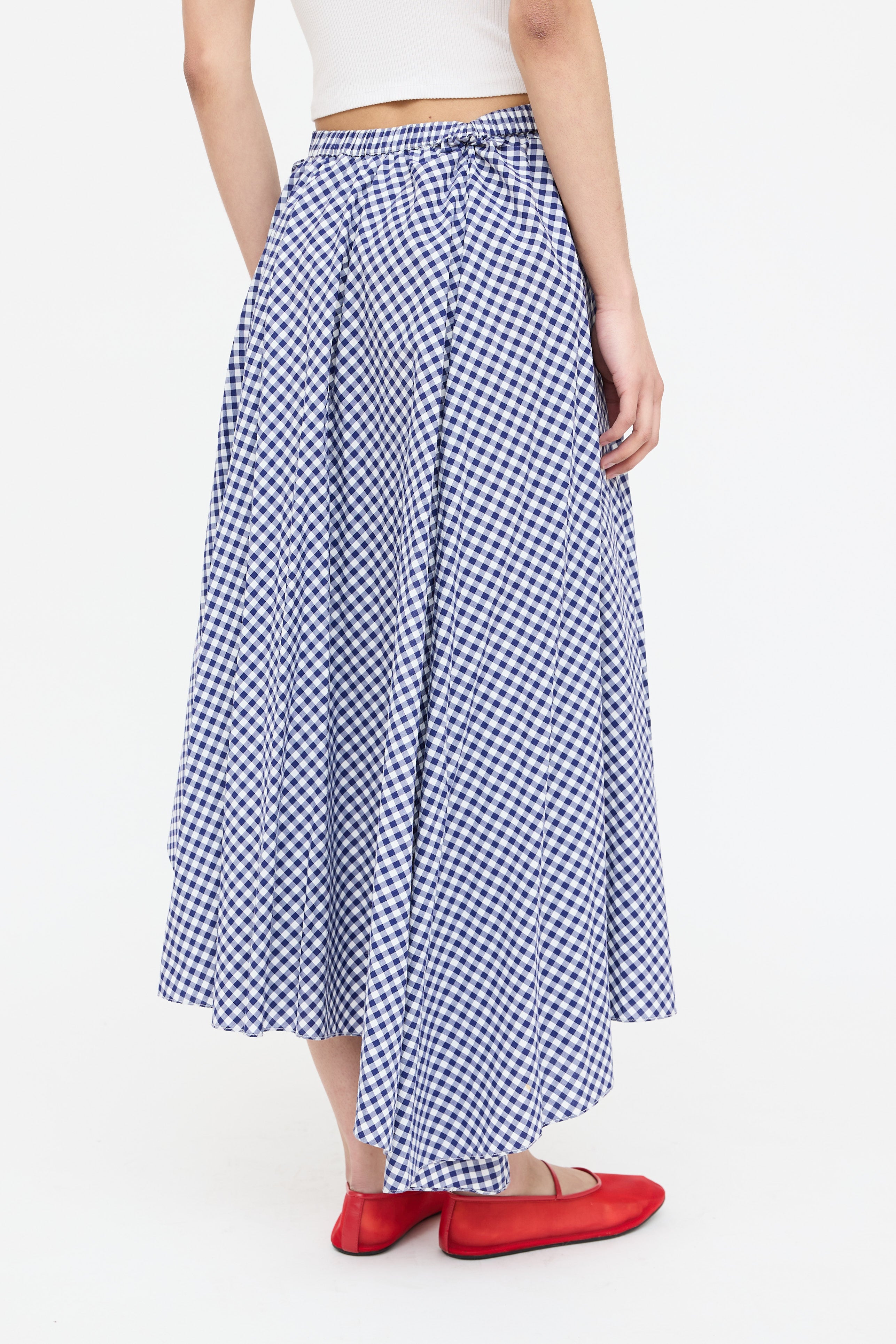 Caroline Constas Gingham Skirt