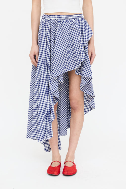 Caroline Constas Gingham Skirt