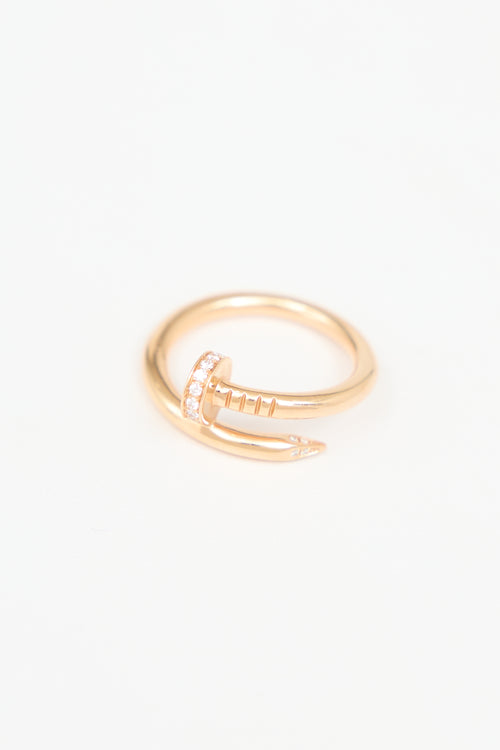 Cartier 18K Gold & Diamond Juste Un Clou Ring