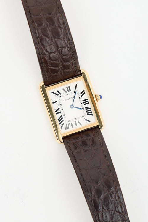 Cartier 28mm Stainless Steel Tank Solo Watch