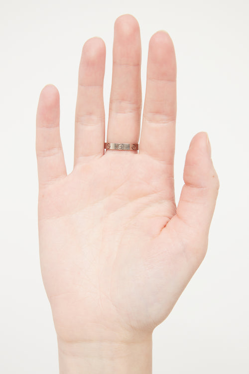 Cartier 18K White Gold LOVE Wedding Band