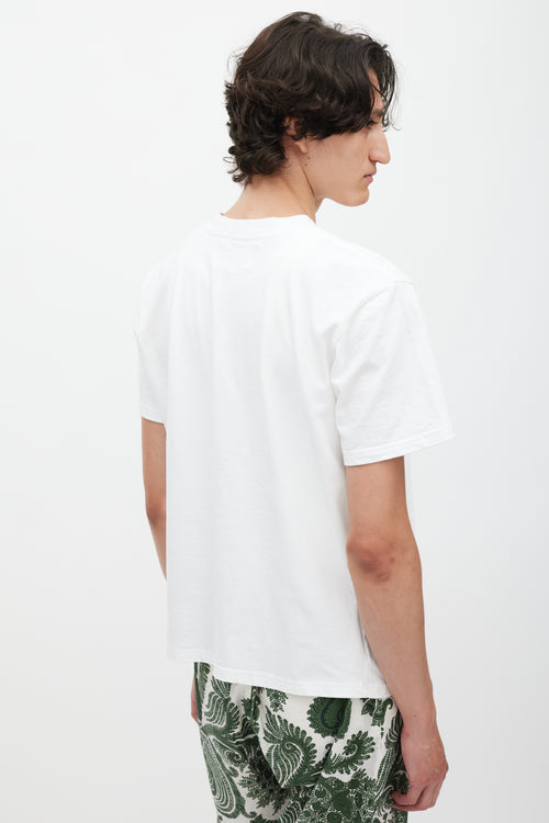 Casablanca White & Multicolour Chair Logo T-Shirt