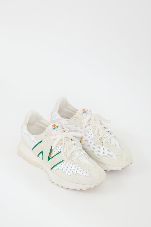 Casablanca X New Balance Cream & Multi 327 Sneaker