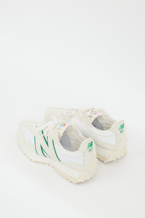 Casablanca X New Balance Cream & Multi 327 Sneaker